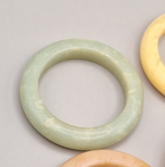 Vintage Avon Color Go Round Interchangeable Lucite Band Ring Full Set –Sz 7- 70s - Picture 9 of 16